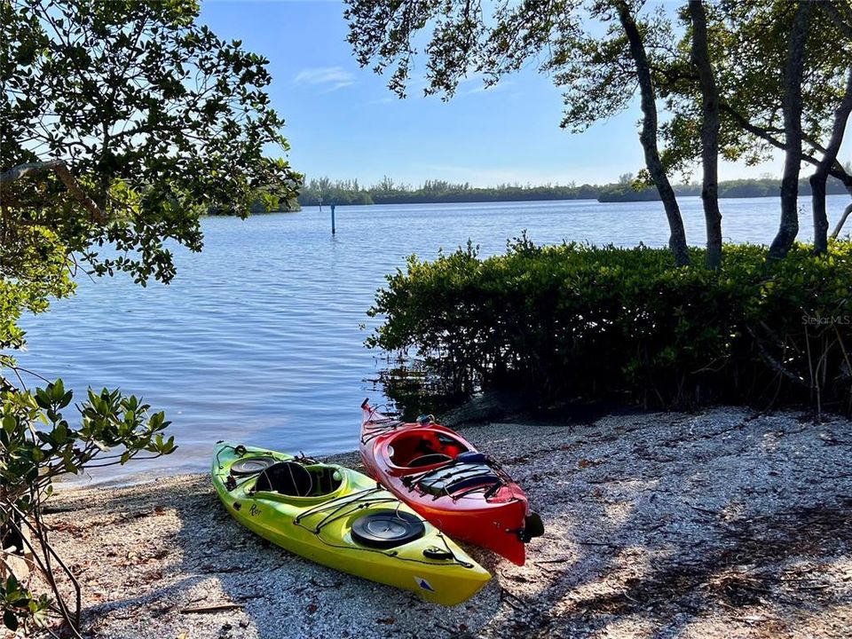 Kayak launch and storage in the community!