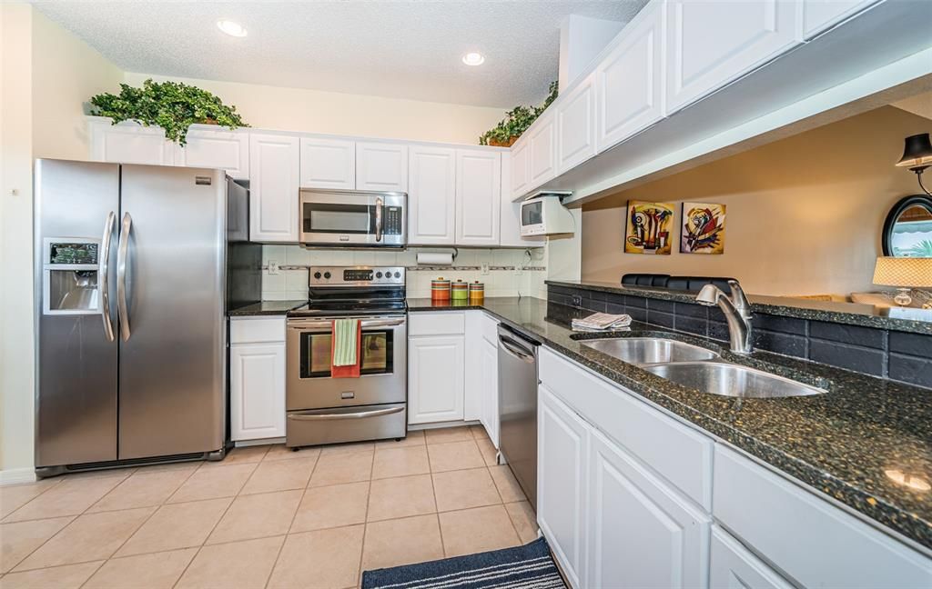 kitchen Shot #1.. Granite - Stainless Appliances.