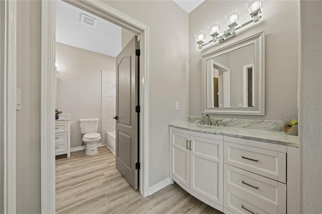 Vanity in Bedroom 4 and Hall bath 2