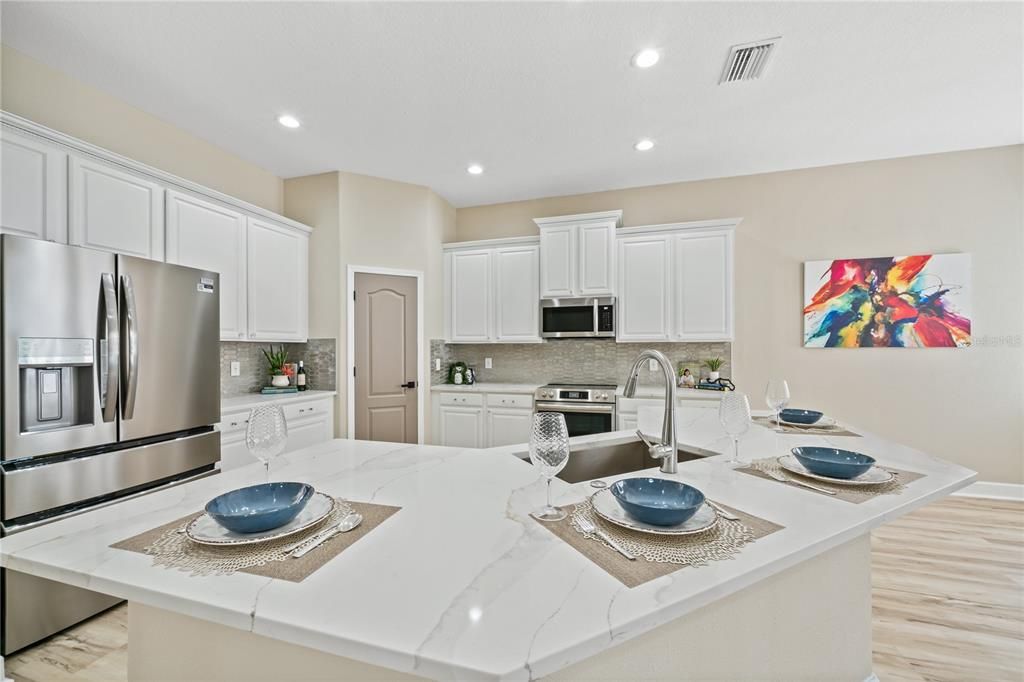 Exquisite quartz kitchen