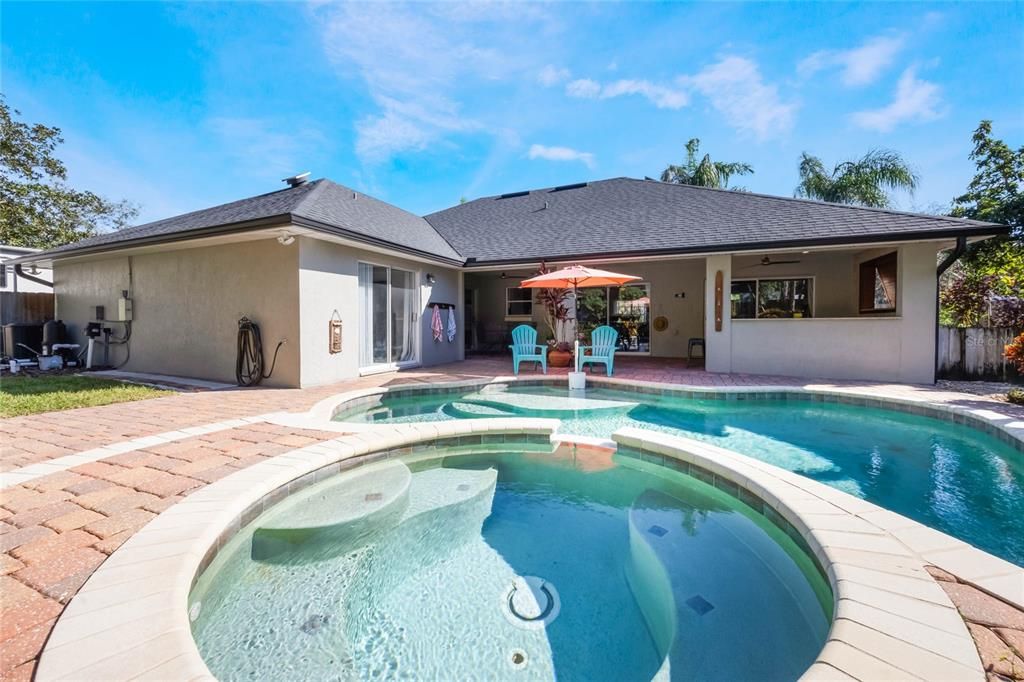 Pool View to Rear of Home