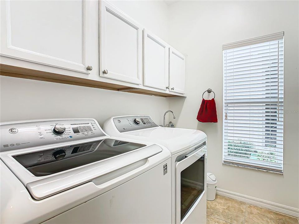 Laundry room with newer appliances