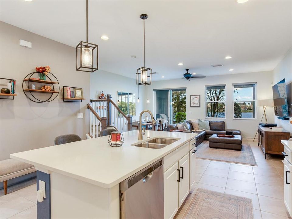 Kitchen / Lake Views