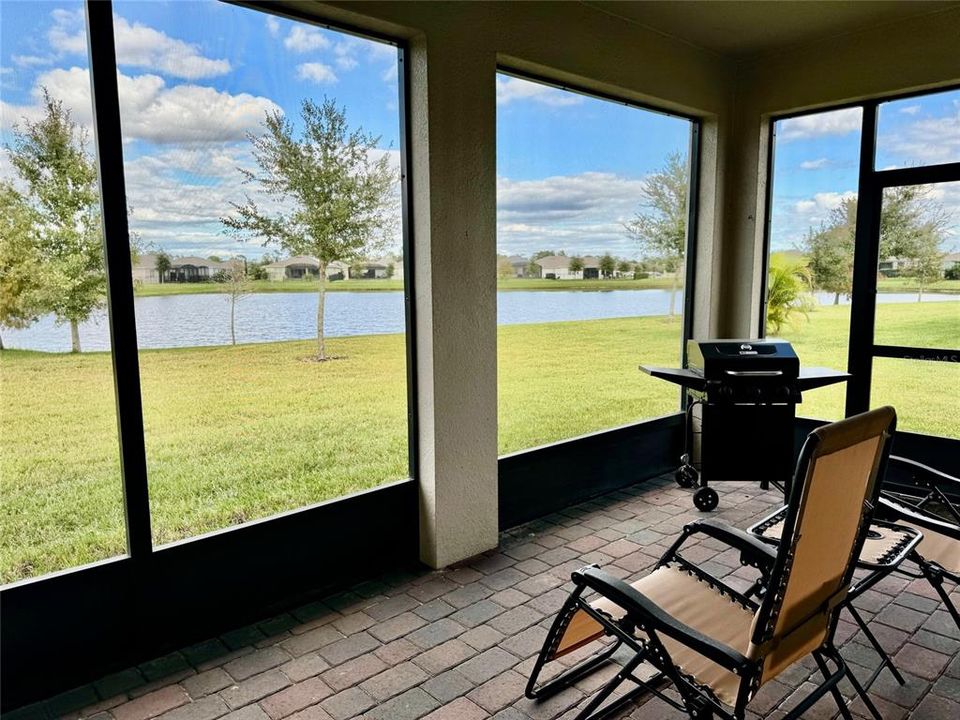 porch with water view