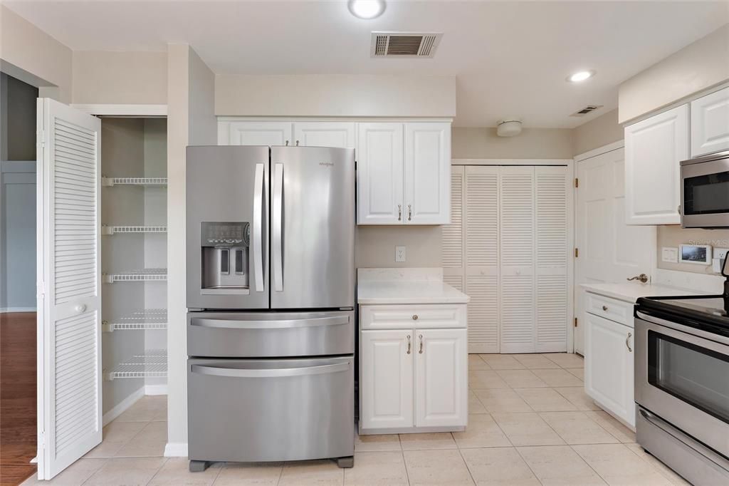 Kitchen, pantry closet