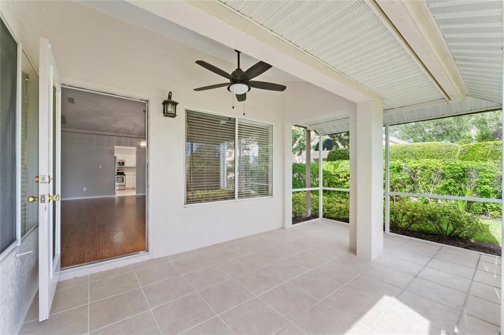 Rear screened porch