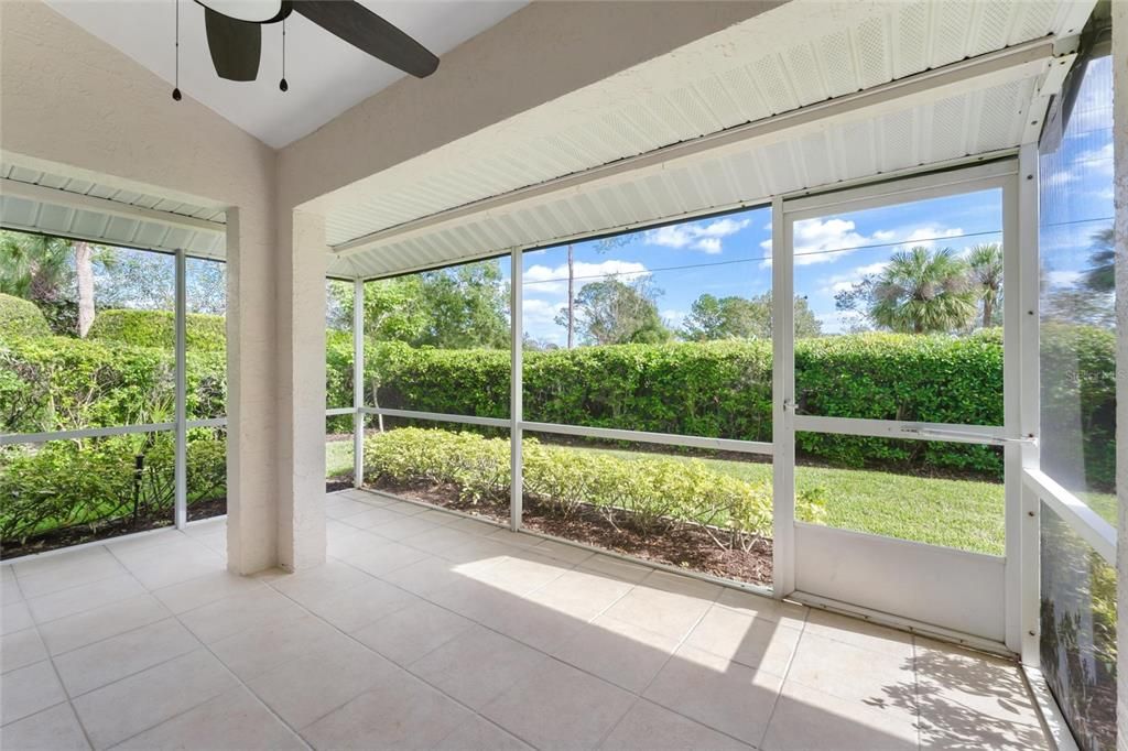 Rear screened porch