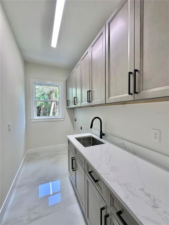 spacious laundry room