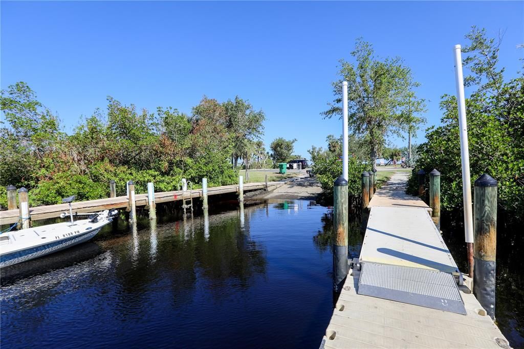 Community boat ramp