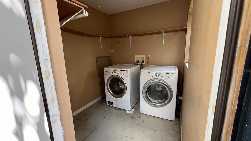 laundry in Garage