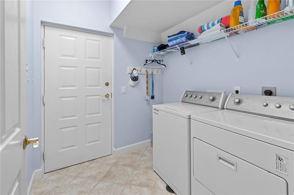 Large Laundry, leading to the garage