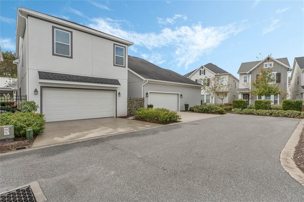 Rear Facade - Functioning Driveway, Garage and Alley