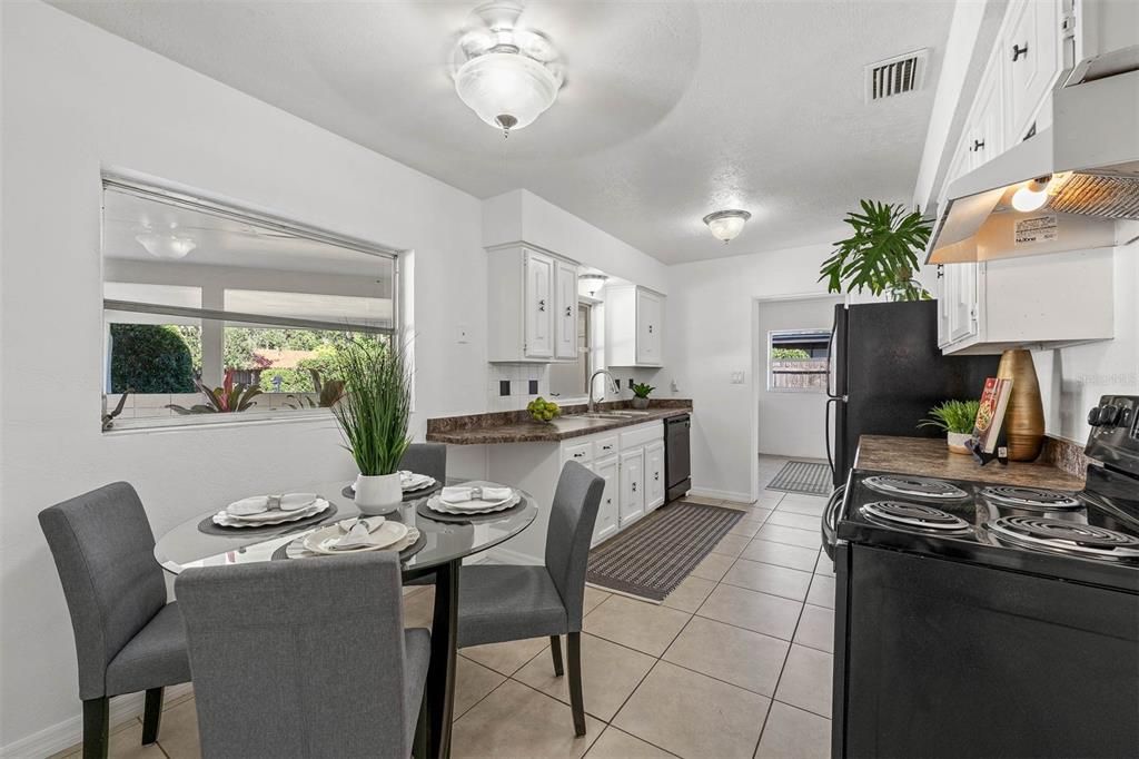 Kitchen dining room and Kitchen