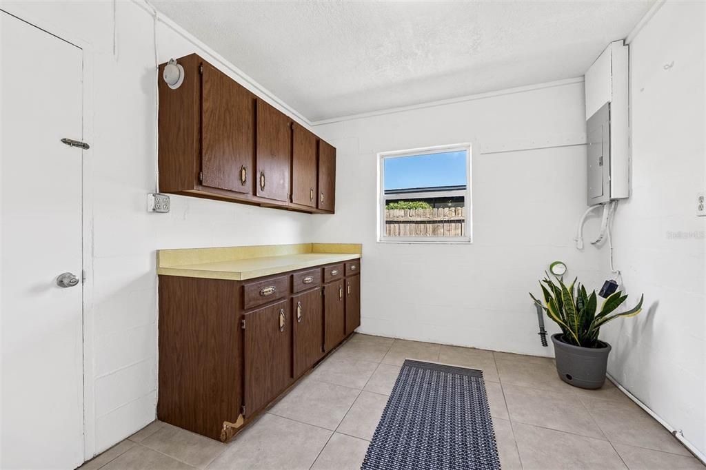 Large laundry room