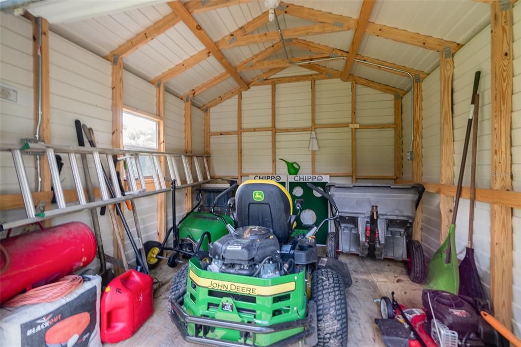 Storage building.. Lawn equipment negotiable.