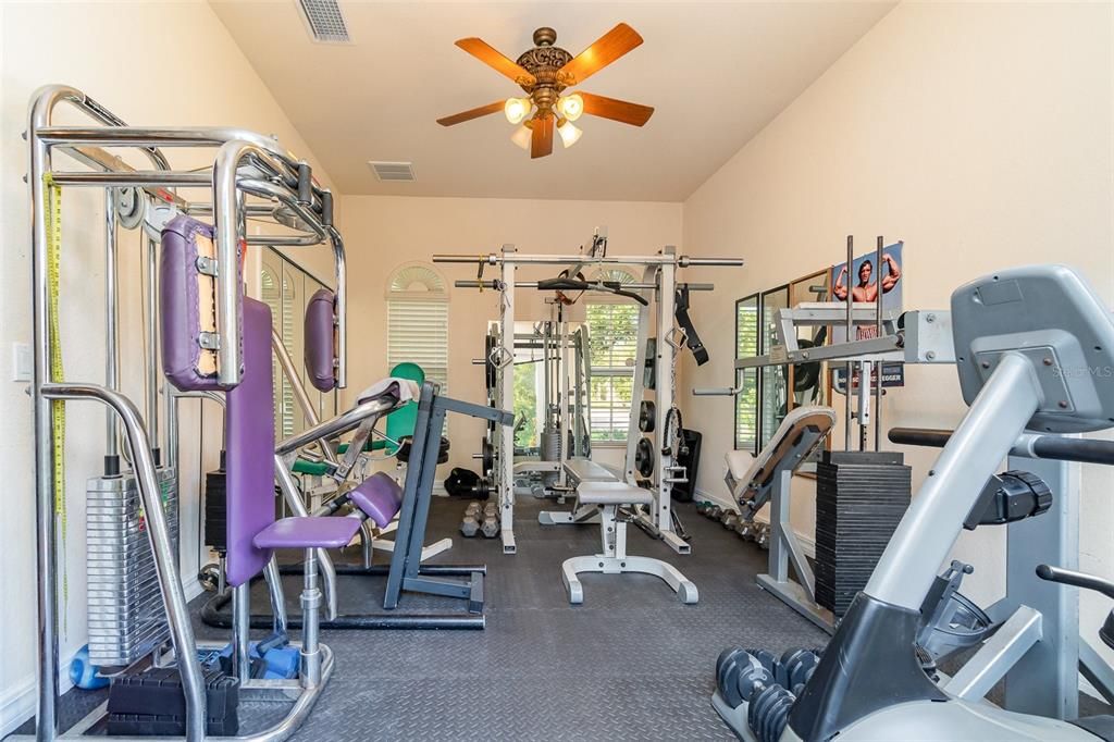 Bonus exercise room next to primary bedroom