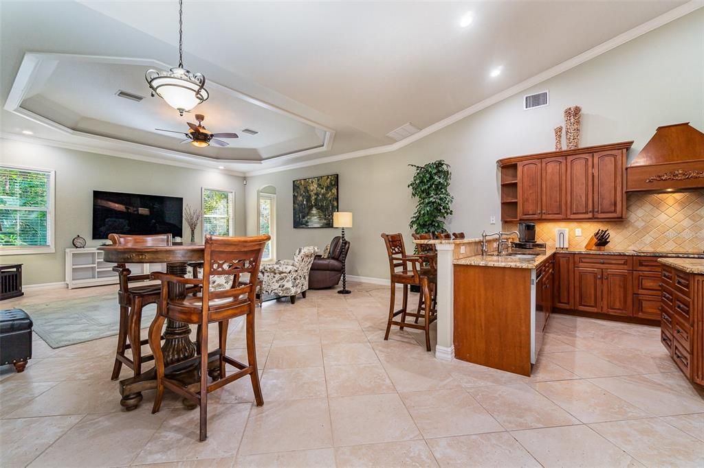 Breakfast nook off of the kitchen