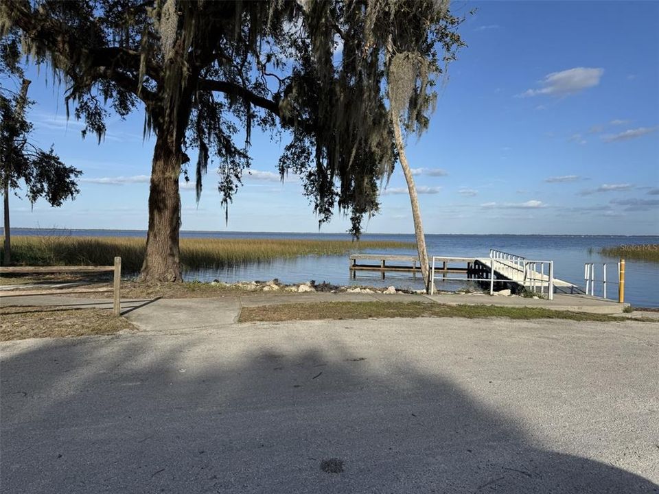 Boat Ramp at end of street