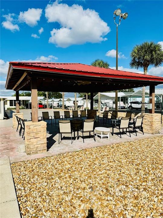 Gazebo with Firepit