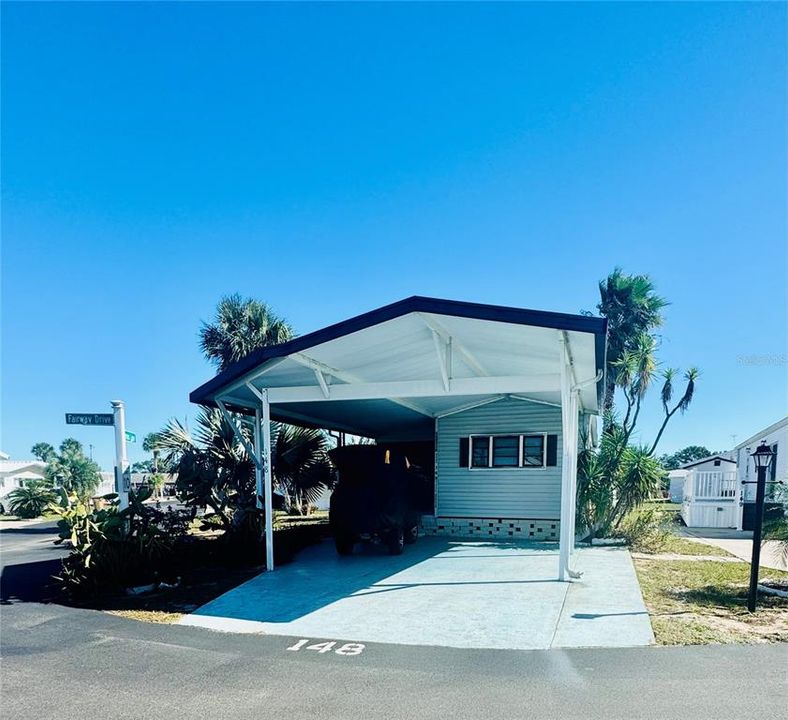 Covered Parking for a car & golf cart