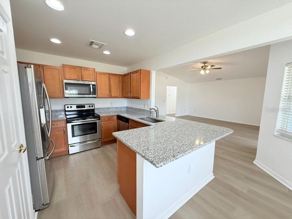 Newly remodeled kitchen.