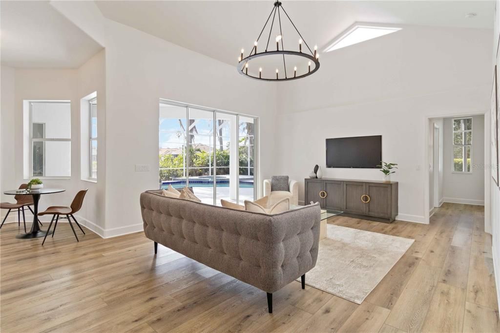 Family room & breakfast area