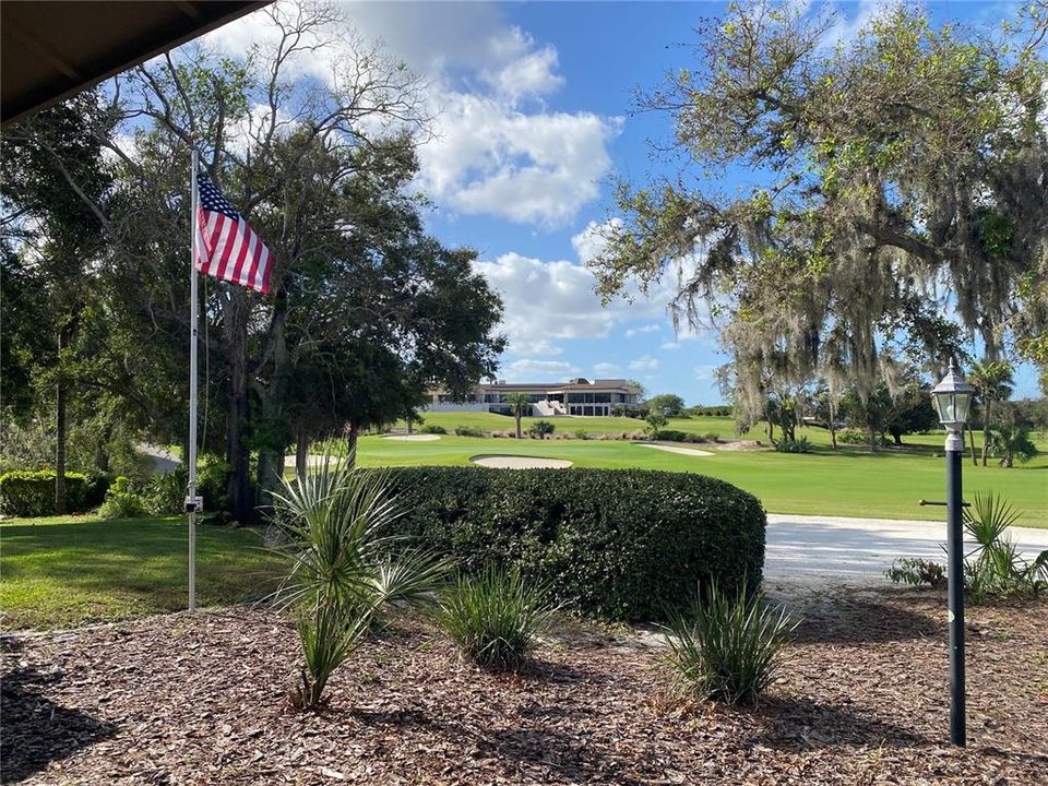 View of the club house - Red 9 fairway