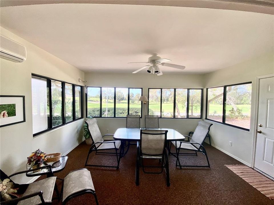 Florida Room with windows and split a/c