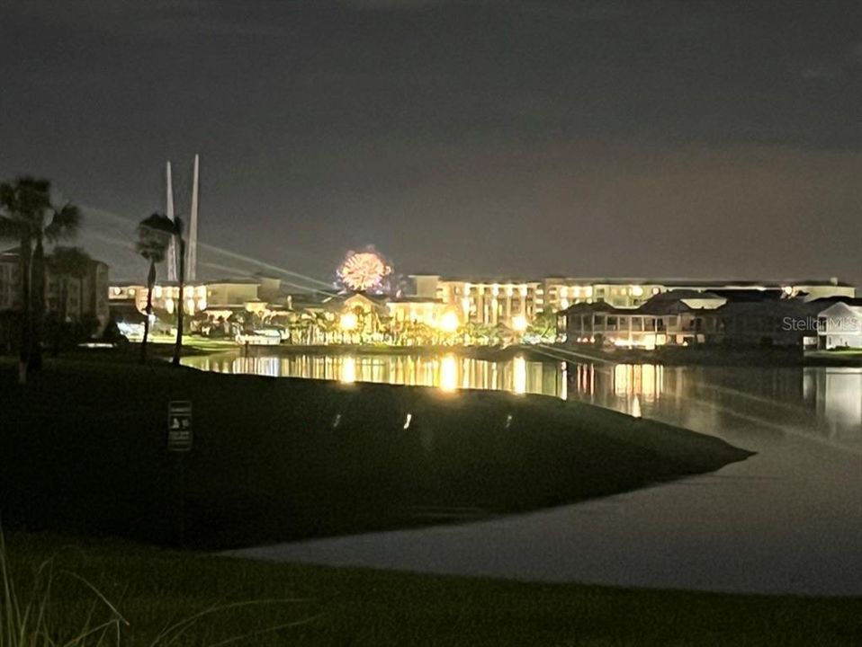 Epcot fireworks view from home