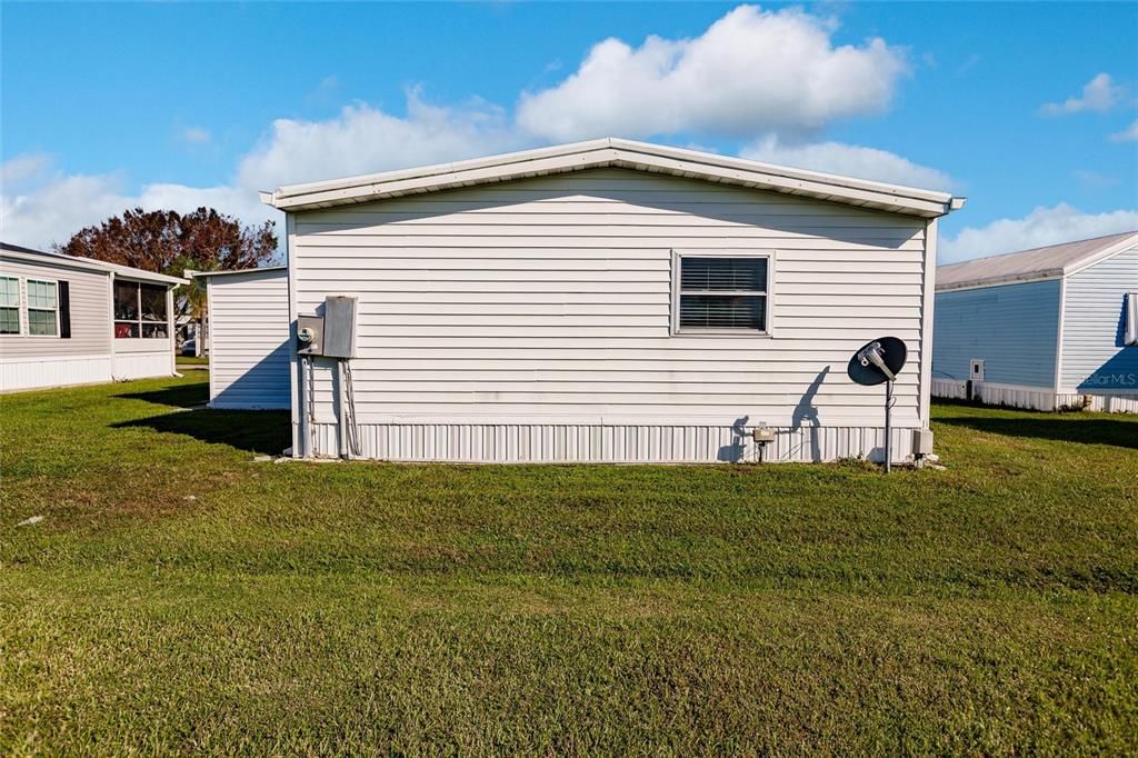 Rear of home facing north