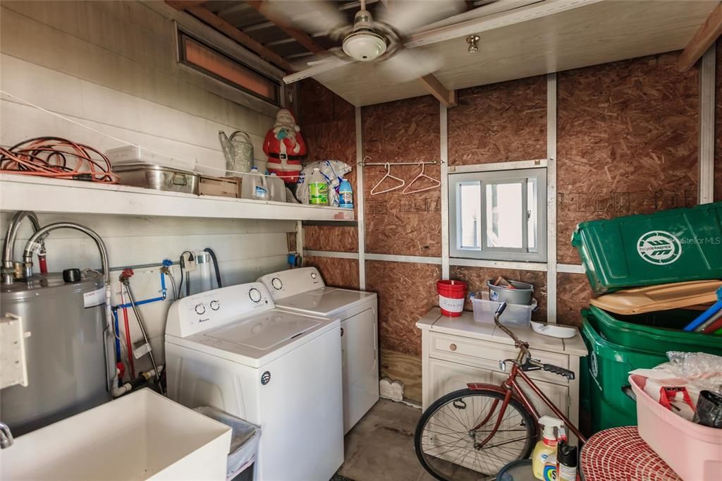 Shed with sink and  Hot Water Heater (Oct 2022)