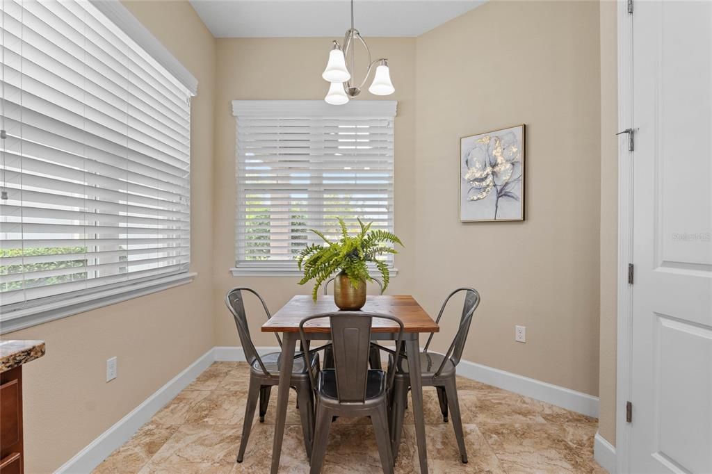 8' x 8' Dinette w/ a view to the Front porch