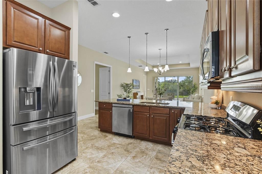 View of Great Room from Kitchen area