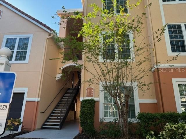 Stairway to Condo Covered carport space