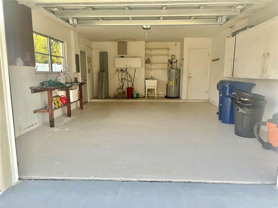 Garage and laundry area