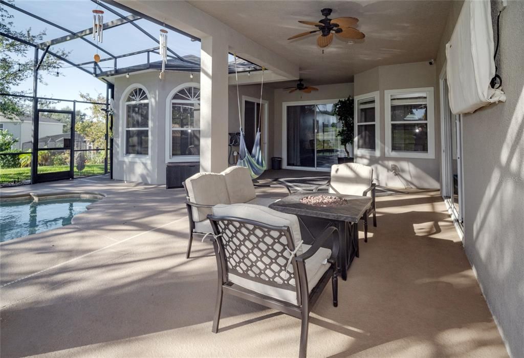 Lanai, covered porch and pool