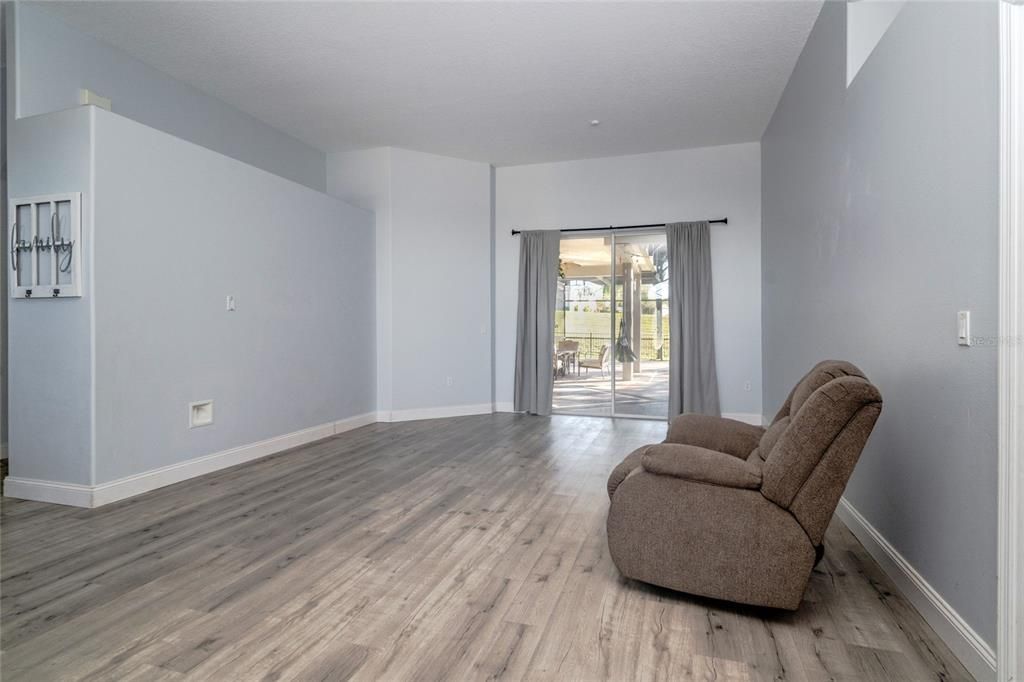 Living Room Open Plan with Dining area