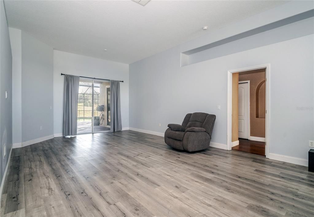 Large Living Room is open to the Dining area