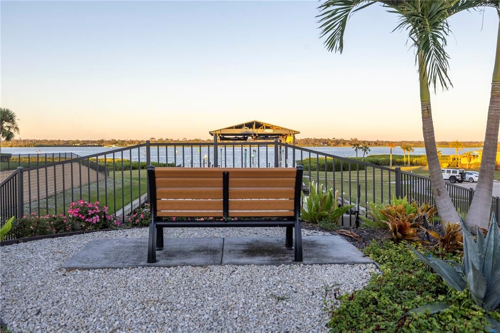 benches throughout the community to sit and relax