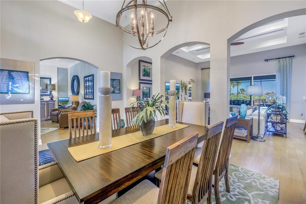 dining room into the great view , view of office