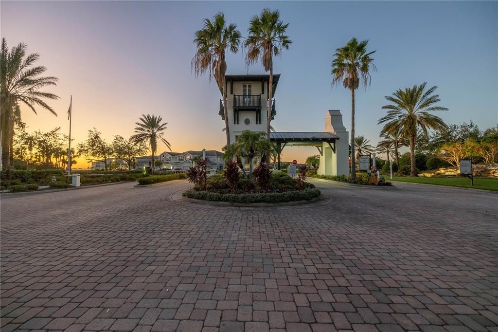 front entry of the community , guard gated