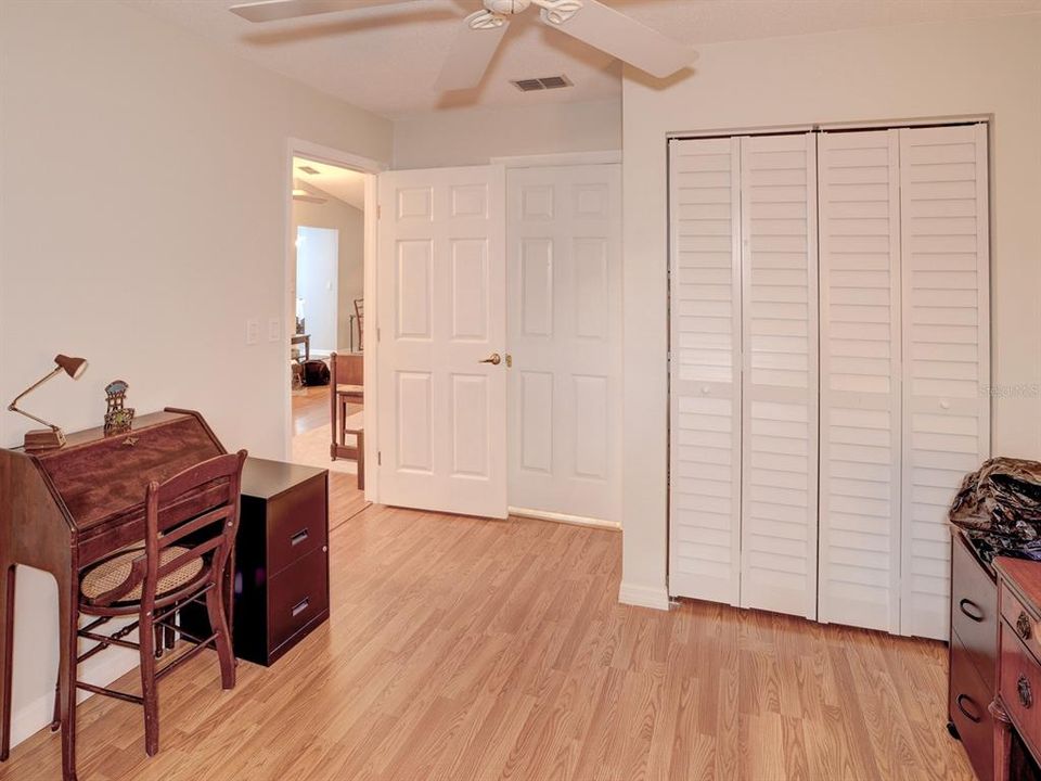 First Bedroom. It is currently being used as an office.