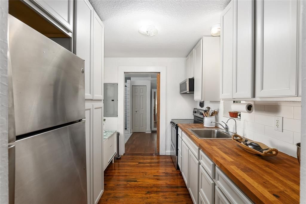 Updated Kitchen with Stainless Appliances.