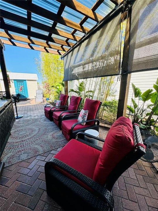 Relax & unwind under the pergola!