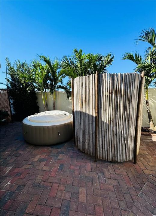 Outdoor Hot Tub/Shower Area