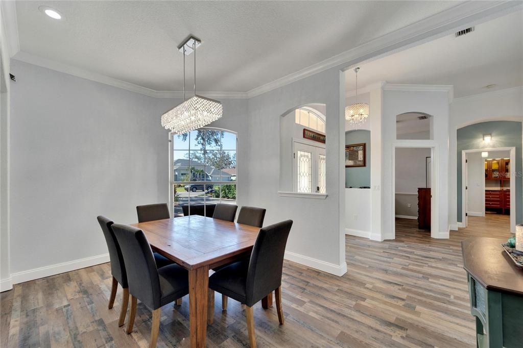 Formal dining area