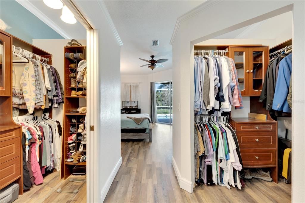 Plenty of storage with custom closets cabinets