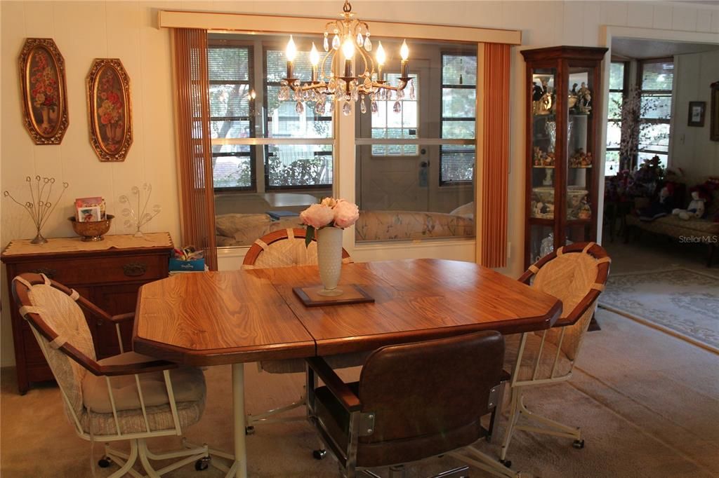 dining area open to the living room