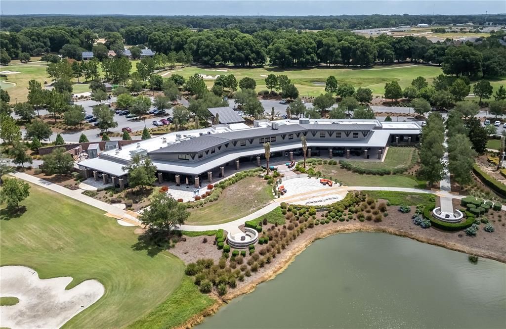 Aerial of clubhouse