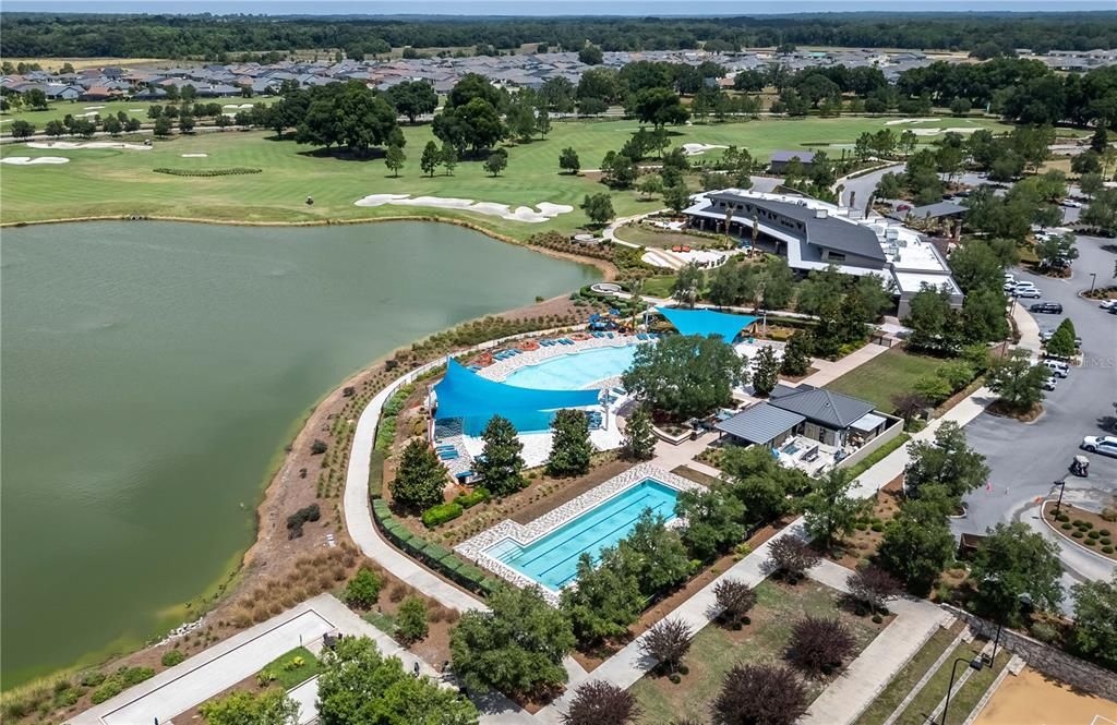 Aerial of pool/clubhouse